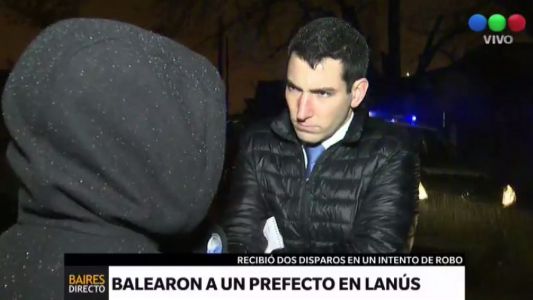 Un prefecto fue baleado en Flores y está en grave estado