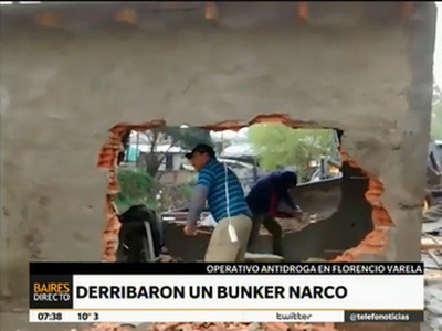 Secuestraron 1200 dosis de paco y derriban un bunker narco en Florencio Varela