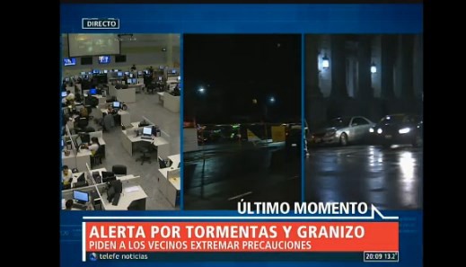 #AlertaTormenta Hay posibilidad de granizo