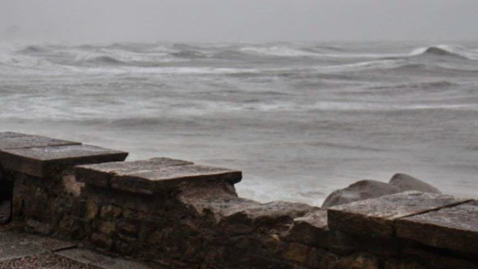Video: fuerte sudestada en Mar del Plata