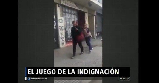 Video, repudio y sanciones tras el video del rugbier que empuja a indigente