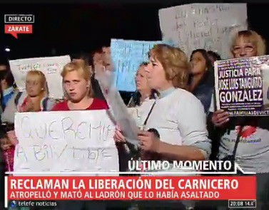 Reclaman la libertad del carnicero