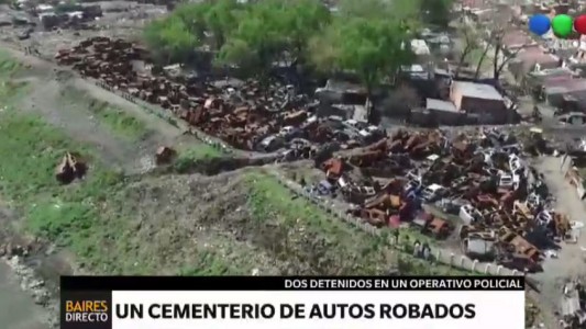 Allanaron un cementerio de autos robados