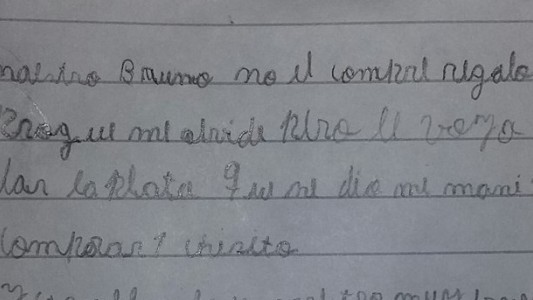 La carta y el regalo sorpresa de un alumno que emocionó al "Maestro Bruno"