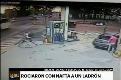 La Plata: roció con nafta a un ladrón que intentó asaltarlo