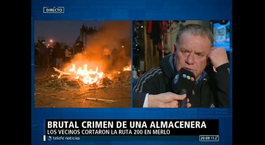 Crimen de una almacenera: vecinos cortaron la ruta en Merlo