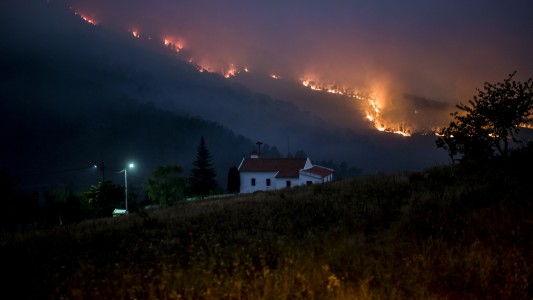 Las fotos de un impresionante incendio forestal en Portugal