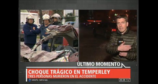 Choque trágico en Temperley