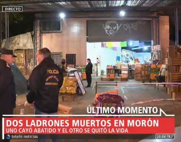 Dos ladrones muertos en Morón