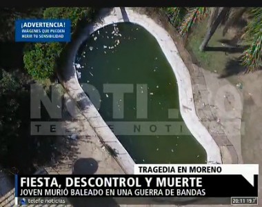 Fiesta, descontrol y muerte en Moreno