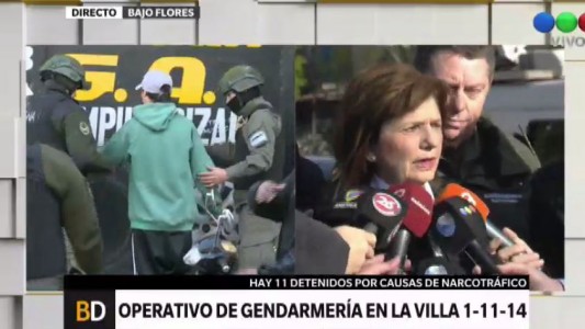 Patricia Bullrich: "Se detuvieron 9 argentinos y paraguayos en procedimientos antidrogas"