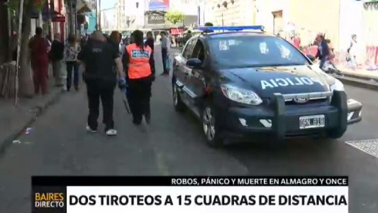 Tiroteo en Almagro: un delincuente muerto