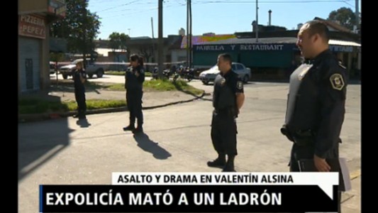 Ex policía  mató a un ladrón
