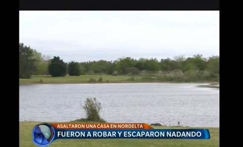 Nordelta: entraron a robar a una casa, pero los atraparon cuando escapaban nadando