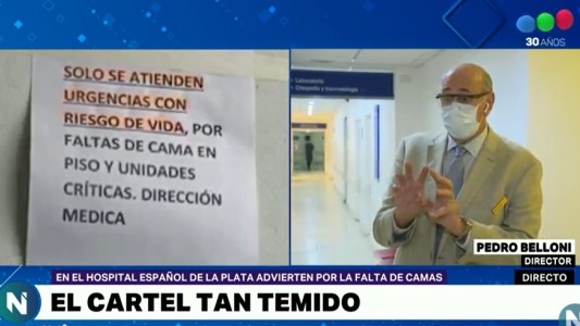 El cartel que nadie quiere leer: "Solo se atienden urgencias con riesgo de vida"