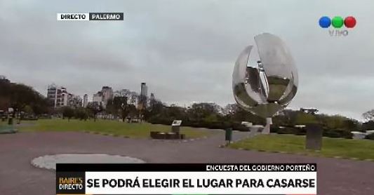 Los porteños podrán casarse en la Floralis, el Colón o el Rosedal