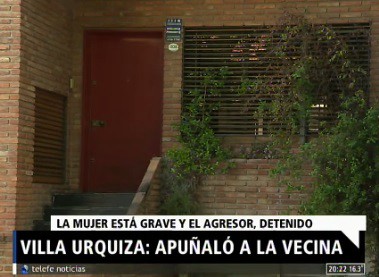 Urquiza: apuñaló a su vecina
