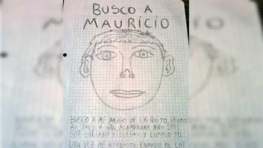 Un nene dibujó un identikit para buscar a su amigo del jardín de infantes