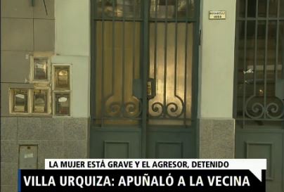 Murió la mujer que fue apuñalada por su vecino en Villa Urquiza