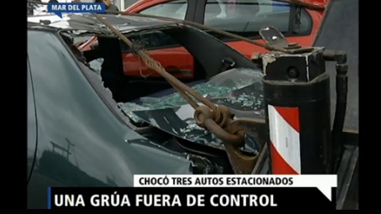 Mar del Plata: una grúa fuera de control