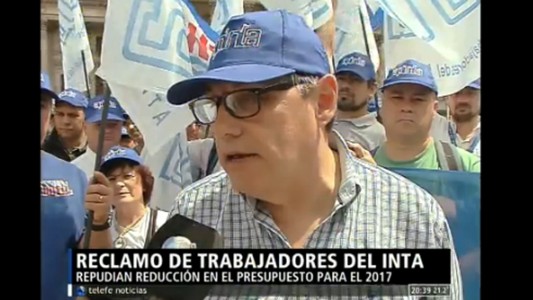 Reclamo de trabajadores del INTA