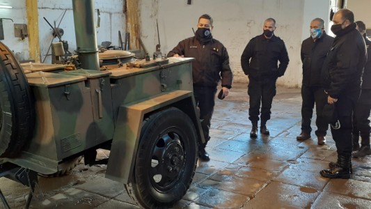 Privados de libertad pusieron en valor a "La Morocha", una antigua cocina de campaña para un centro de Veteranos y Ex Combatientes de Malvinas