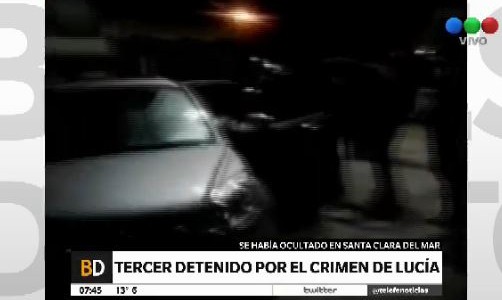 Detuvieron al tercer sospechoso por el crimen de Lucía