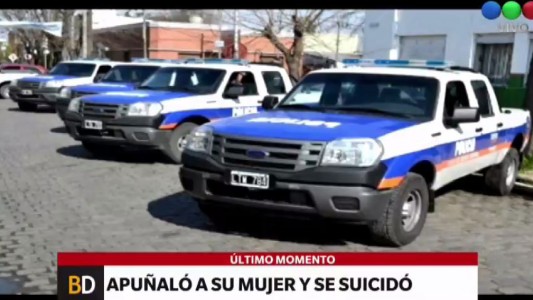 Apuñaló a su esposa y se quitó la vida