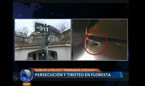 Tiroteo y persecución con un detenido en Floresta
