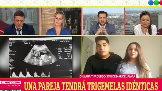 Una pareja marplatense tendrán trigemelas idénticas, un caso que se da cada 200 millones