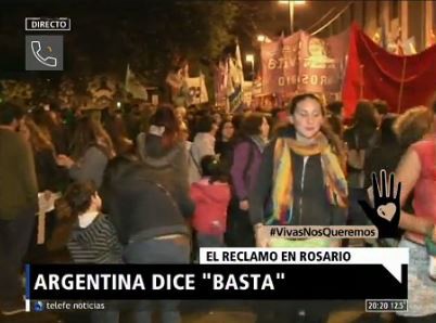 #VivasNosQueremos: el reclamo en Rosario