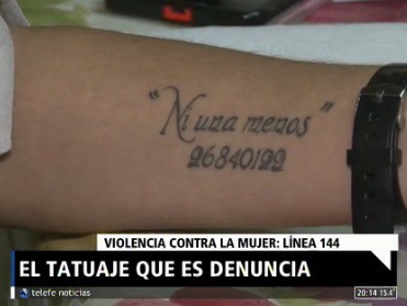El tatuaje que es denuncia