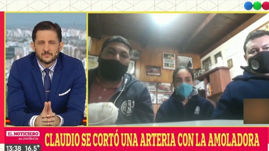 Pequeña heroína sin capa: se cortó una arteria con la amoladora y su hija de 11 años le salvó la vida