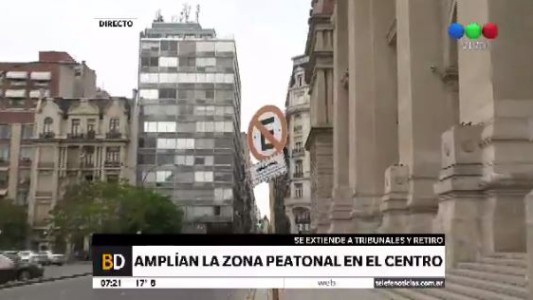 Proyecto para ampliar la zona peatonal en el centro porteño