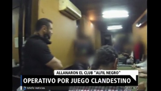 Operativo por juego clandestino