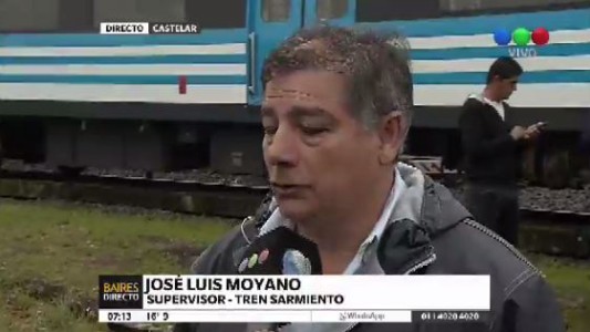 Supervisor del tren Sarmiento: "Es un conflicto de vieja data"