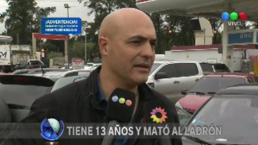 El padre del nene que mató a un ladrón: "Mi hijo no para de llorar"