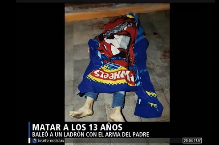 Tiene 13 años y mató a un ladrón