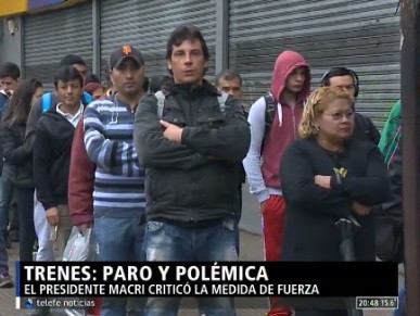 Trenes: paro y polémica