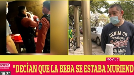 Policías porteños salvaron a una beba con maniobras de RCP