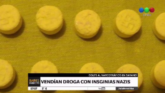 Decomisan 600 pastillas de éxtasis con la esvástica nazi