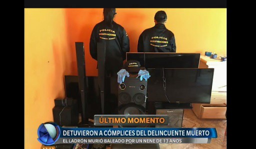 Detuvieron a dos sospechosos del asalto en una quinta donde un chico de 13 años mató a un ladrón