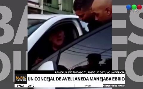 Un concejal de Avellaneda manejaba ebrio