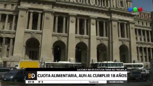 Cuota alimentaria, aún al cumplir 18 años