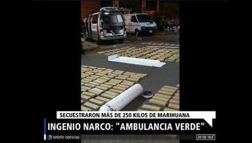 Hallaron 200 kilos de marihuana en una ambulancia que trasladaba a un paciente