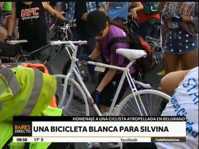 Una bicicleta blanca para Silvana
