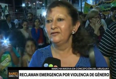 Concepción del Uruguay marchó contra los asesinatos de mujeres