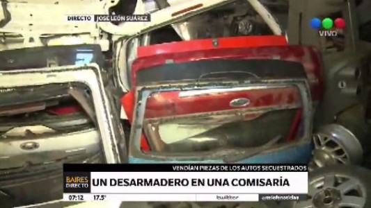 Caen cinco policías que tenían un desarmadero en la comisaría