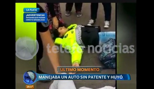 La Plata: huyó tras atropellar a una inspectora de tránsito y a una vecina