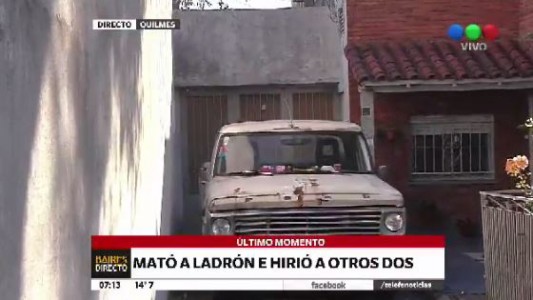 Un hombre mató a ladrón e hirió a otros dos